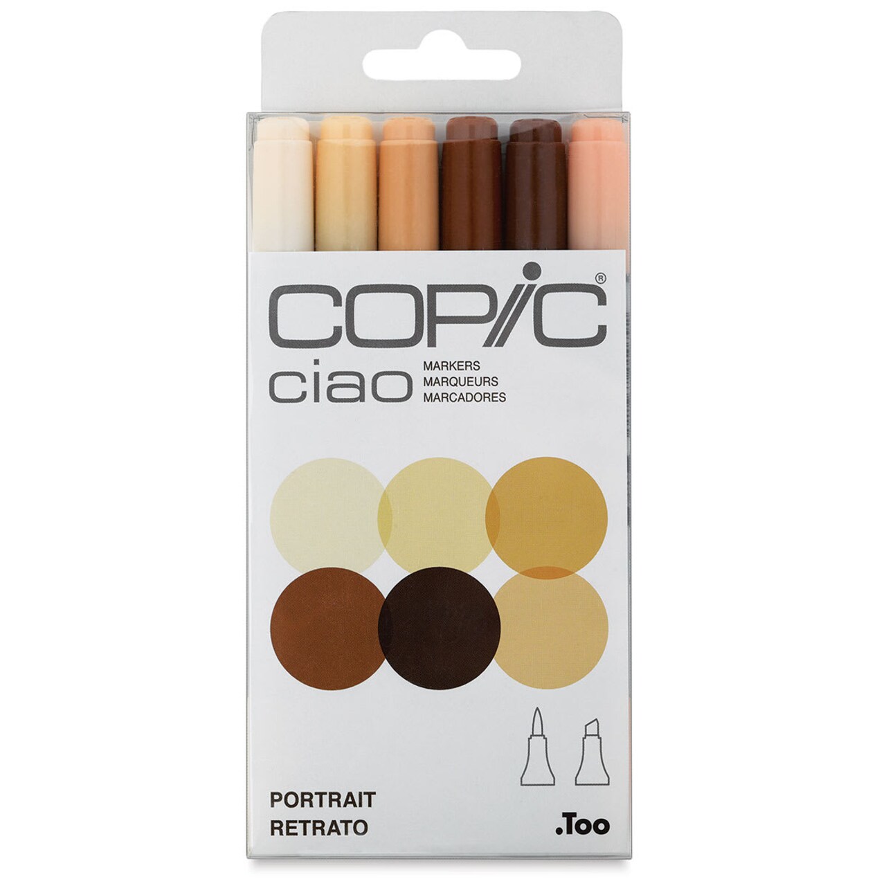 Copic Ciao Double Ended Marker Set - Set of 6, Portrait Colors